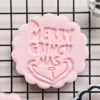 Merry Green-mas S Fondant Embosser | Christmas Cookie Stamp | Winter Biscuit M&S