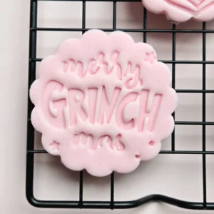 Merry Grinchmas Cookie Stamp | Grinch-Inspired Christmas Embosser
