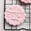 20250918_131713 Christmas Cookie Stamp "Merry GrinchMas" | Fondant & Dough Embosser | Holiday Baking Decoration