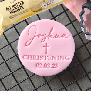 Personalised Christening Cookie Stamp