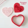 Happy Valentine’s Cupcake Stamp (1) I Love You Heart Cookie Stamp