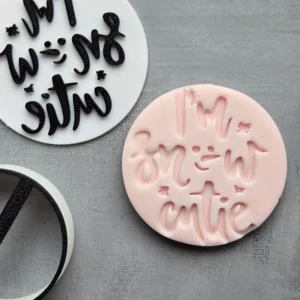 I’m Snow Cute Cookie Stamp | Christmas Fondant Embosser