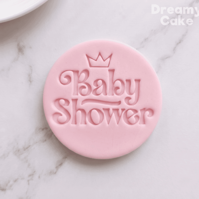 baby_shower_king Baby Shower Crown Cookie Stamp | Fondant Embosser