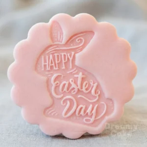 Happy Easter Bunny Cookie Stamp | Fondant Embosser