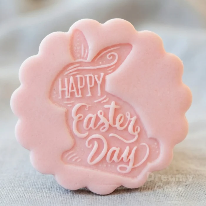 Cute Easter Bunny Cookie Stamp & Cutter