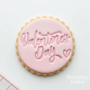 Happy Valentine’s Day Cookie Stamp | Heart Fondant Embosser