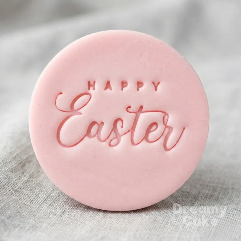 Bring your Easter bakes to life with this Happy Easter cookie stamp and matching cutter. Perfect for sugar cookies, biscuits, fondant or cupcake toppers – ideal for Easter hampers, school bake sales and family baking days.
