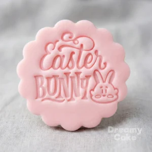 Easter Bunny Happy Easter Cookie Stamp | Fondant Embosser