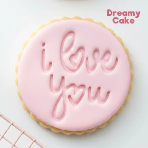 I Love You Script Cookie Stamp | Valentine Fondant Embosser