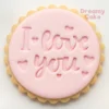 I Love You Heart Cookie Stamp
