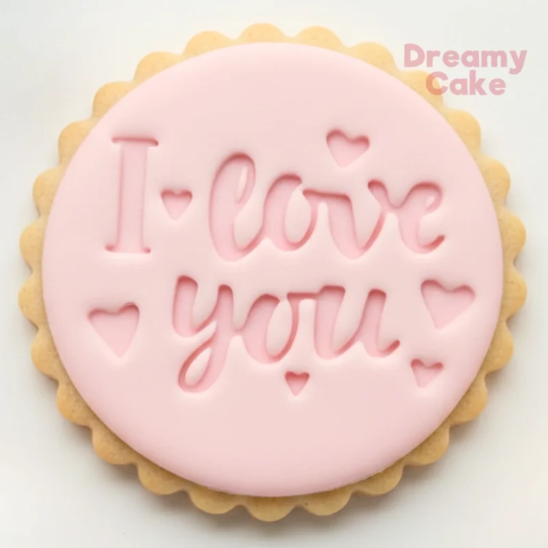 I Love You Heart Cookie Stamp