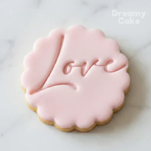 Love Script Cookie Stamp | Romantic Fondant Embosser
