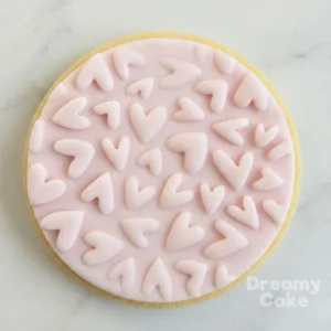 Mini Hearts Pattern Cookie Stamp | Valentine Texture Embosser