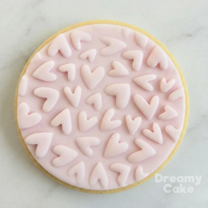 Текст абзаца (81) Hearts Pattern Cookie Stamp | Valentine Fondant Embosser