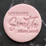 Personalised MR & MRS Cookie Stamp