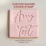 personalised square cookie embosser