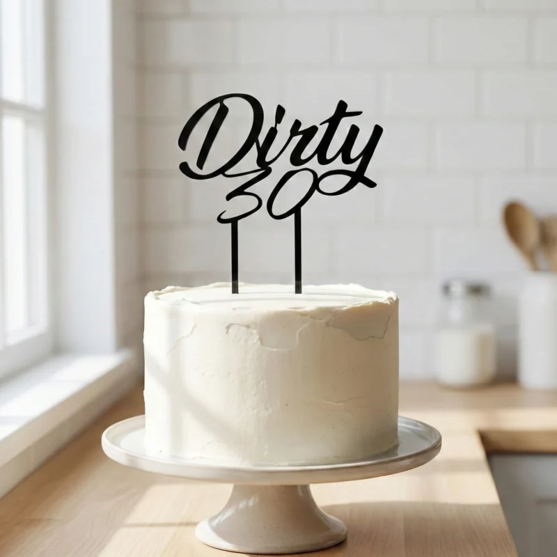 dirty_30_cake topper.