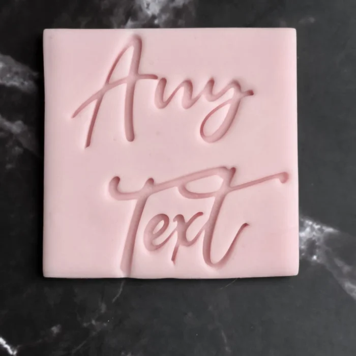 square cookie embosser