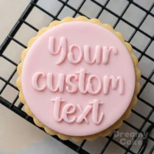 Personalised Raised Text Cookie Stamp
