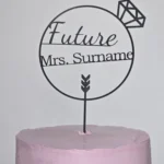 Mr Mrs Wedding Cake Topper |