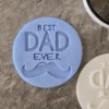 Best Dad Ever Mustache Cookie Stamp