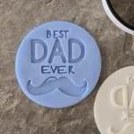 Best Dad Ever Mustache Cookie Stamp