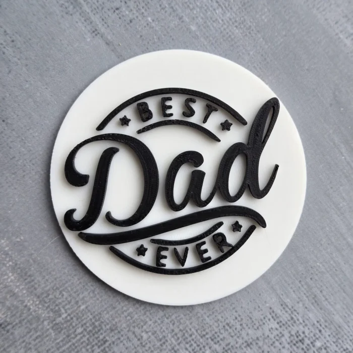 Best Dad Ever Heart Cookie Stamp