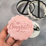 Congrats Fondant Stamp