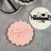 Congrats Fondant Stamp
