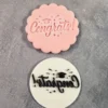 Congrats Fondant Stamp