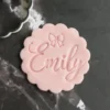 Custom Cookie Stamp with Name and Bow