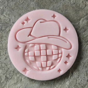 Disco Cowboy Cookie Stamp | Hat & Disco Ball Embosser