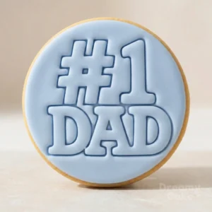 #1 Dad Cookie Stamp | Father’s Day Fondant Embosser