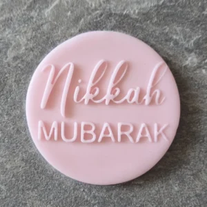 Nikah Mubarak Cookie Stamp | Islamic Wedding Embosser
