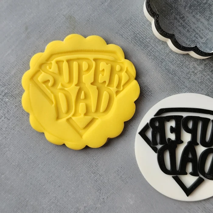 Super Dad Ever Cookie Stamp