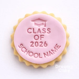 Personalised Class of 2026 School Name Cookie Stamp