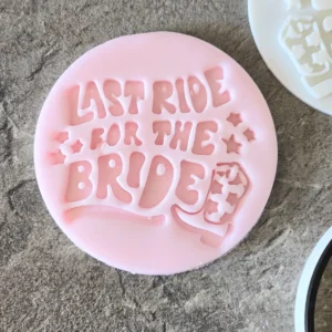 Last Ride for the Bride Cookie Stamp | Cowboy Boot Hen Do Embosser