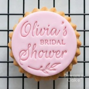 Personalised Bridal Shower Name Cookie Stamp