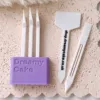 personalised-cake-scraper-set-holder (1) Personalised Cake Decorating Scraper Set with Holder | 5 Piece Two-Tone Set