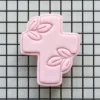Cross Cookie Stamp with Leaves