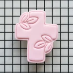Cross Cookie Stamp with Leaves