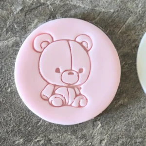 Teddy Bear Cookie Stamp | Baby Shower Fondant Embosser