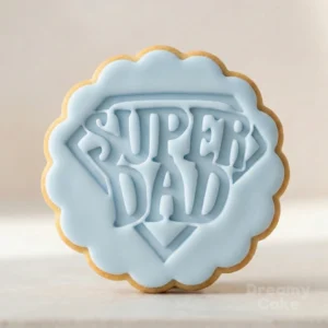 Super Dad Cookie Stamp | Shield Fondant Embosser