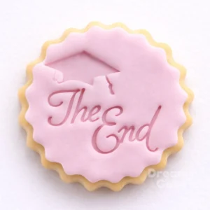 The End Graduation Cookie Stamp | Cap Fondant Embosser