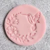 Floral Cookie Stamp - Hummingbird Fondant Embosser | Custom Wedding/Birthday Biscuit | Embossers fondant icing
