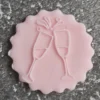Clinking Champagne Glasses Cookie Stamp