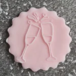 Clinking Champagne Glasses Cookie Stamp