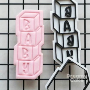 Baby Blocks Cookie Cutter & Embosser Set