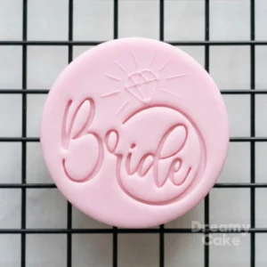 Bride to Be Ring Cookie Stamp | Hen Do Fondant Embosser