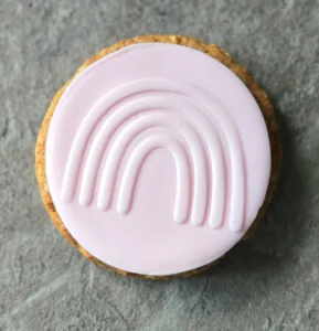 Rainbow Cookie Stamp | Minimal Fondant Embosser